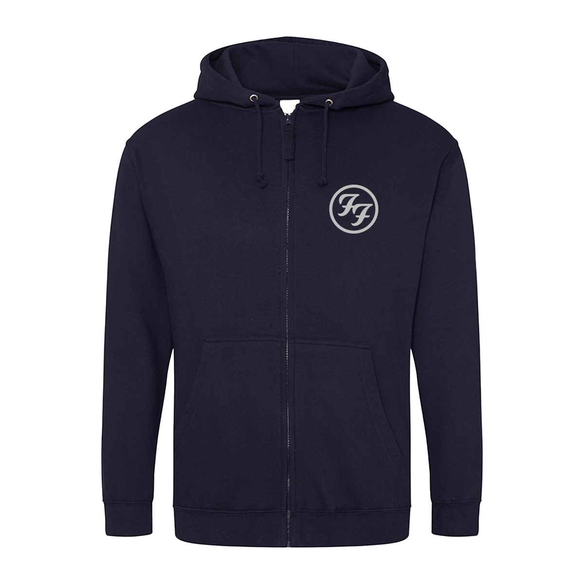 Felpa Con Cappuccio Ufficiale Foo Fighters | Logo FF | Uomo, Nero | Cotone, Vestibilità Pullover | Merchandising Ufficiale Rock