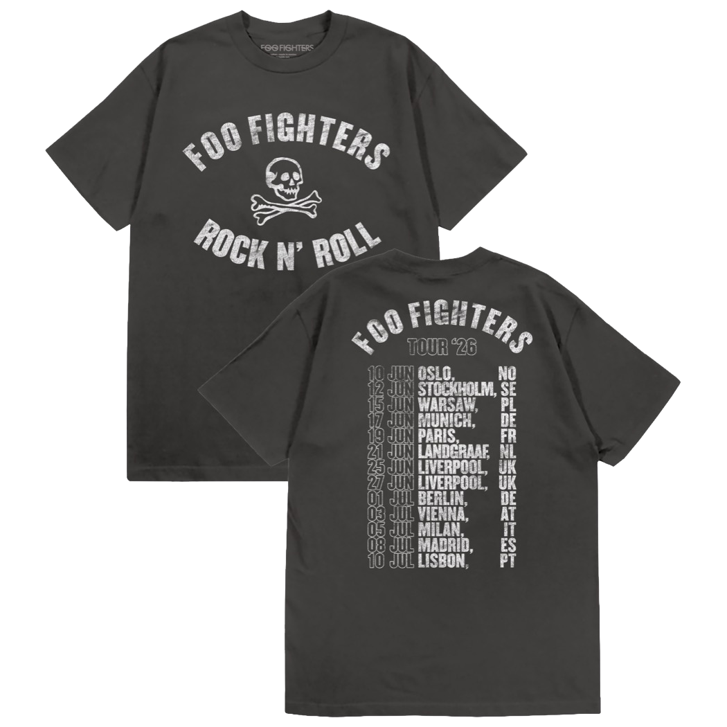 Rock N Roll Skeleton 2026 Tour Tee