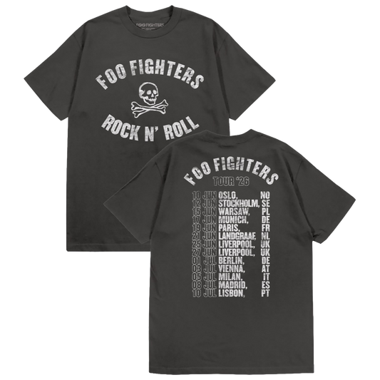 Rock N Roll Skeleton 2026 Tour Tee