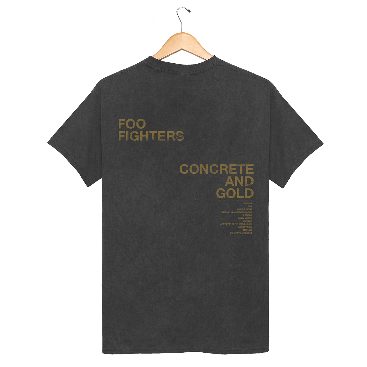 Concrete and Gold Type Tee-Foo Fighters UK Store